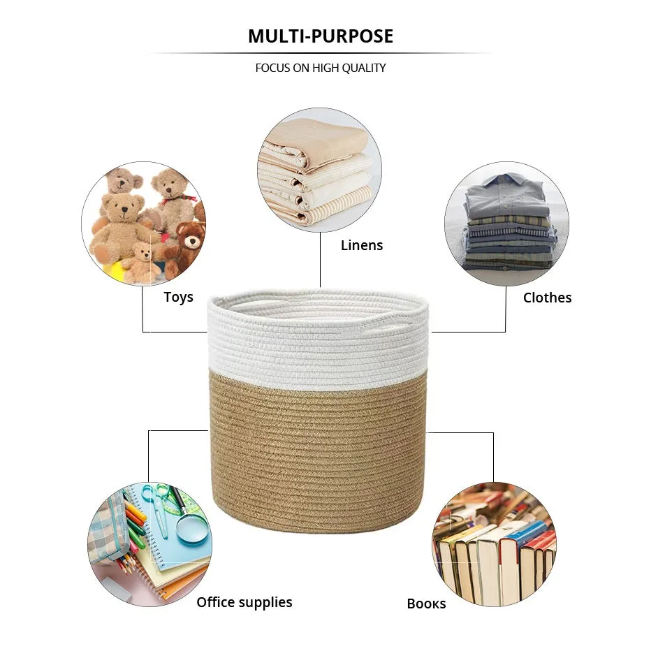 Sturdy Jute Rope Plant Basket Cover