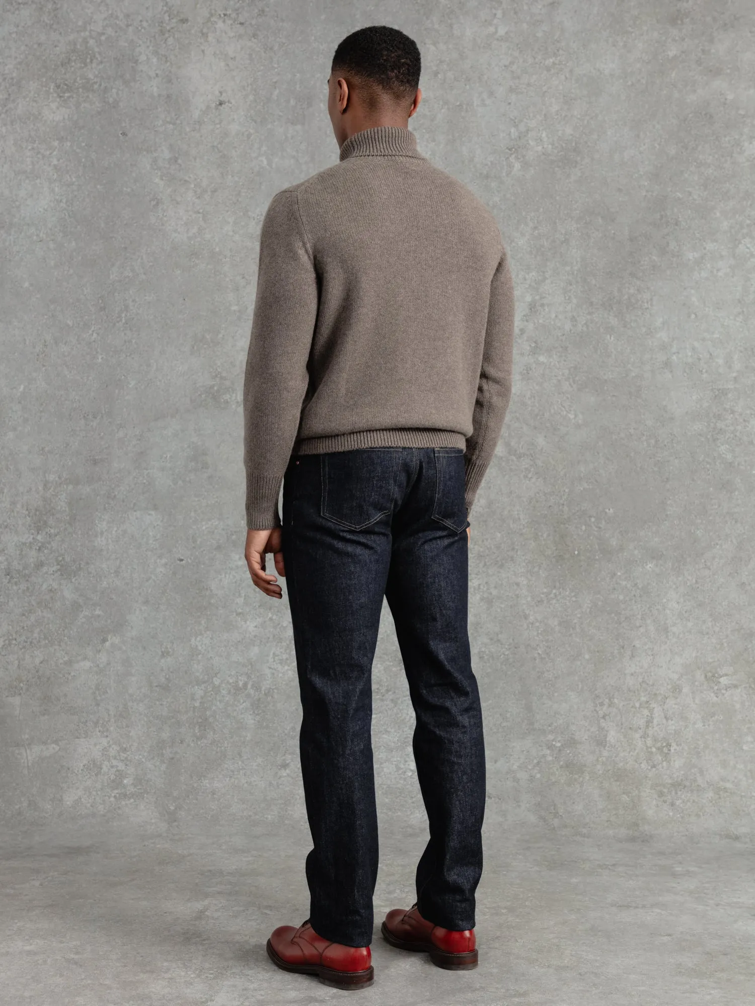 The Cashmere Submariner Rollneck - Dark Taupe