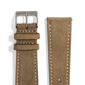 UNIVERSAL TAUPE UNIVERSAL LEATHER WATCH STRAP