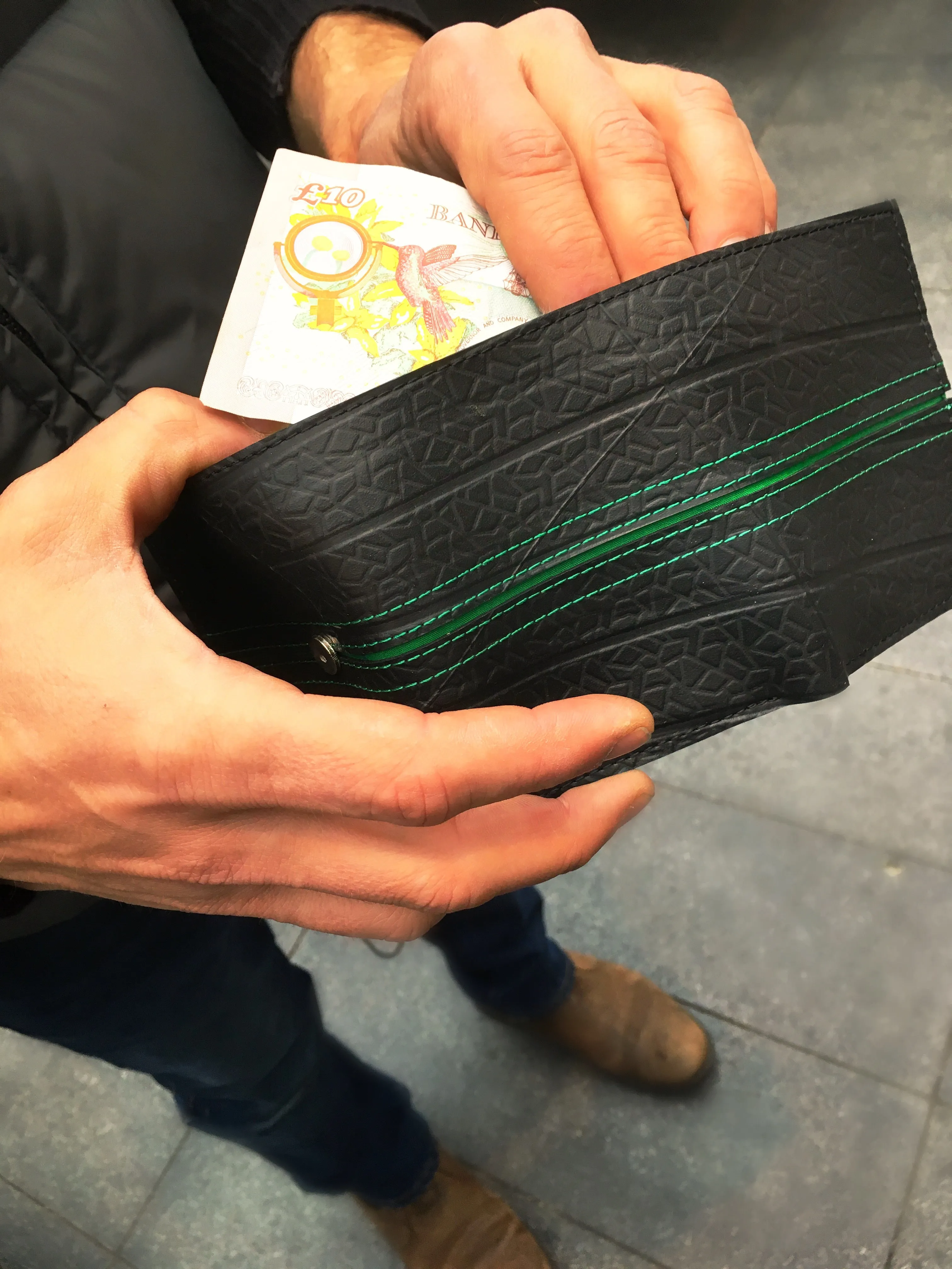 Upcycled Tyre Wallet-Bifold