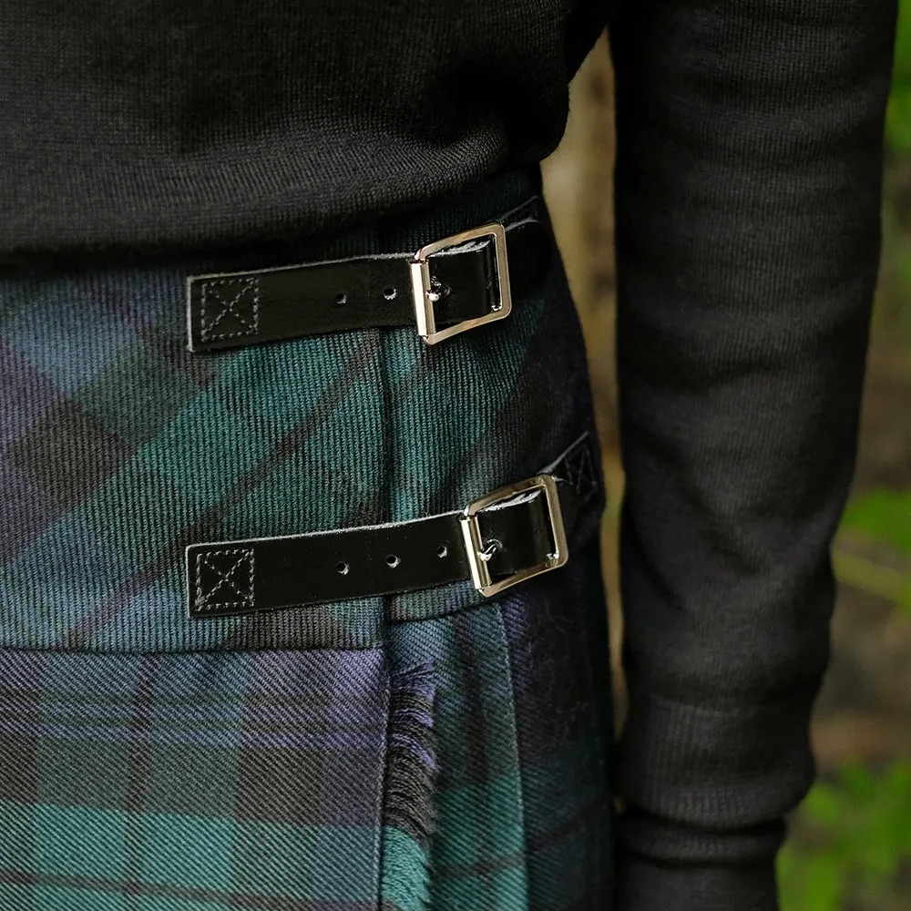 Women’s Mini Hip Kilt in Black Watch Tartan