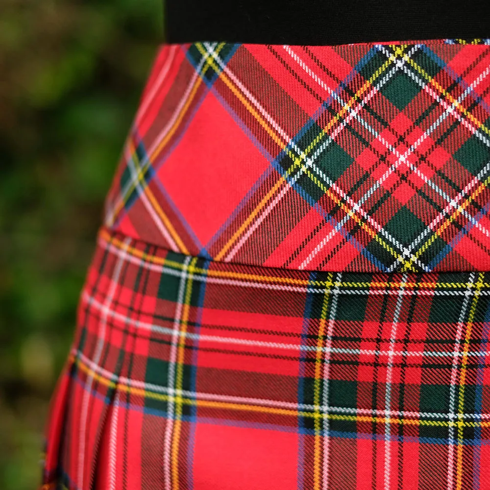 Women’s Mini Hip Kilt in Royal Stewart Tartan