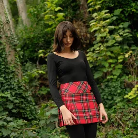 Women’s Mini Hip Kilt in Royal Stewart Tartan