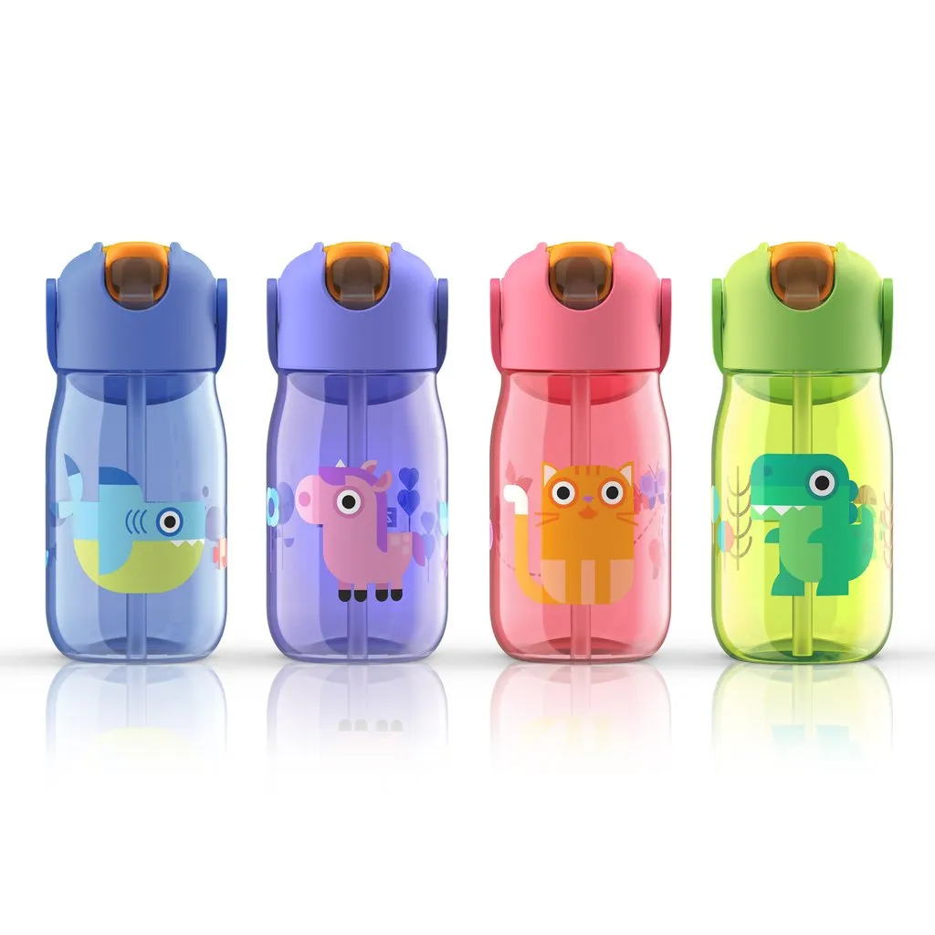 ZOKU Kids Flip Straw Bottle